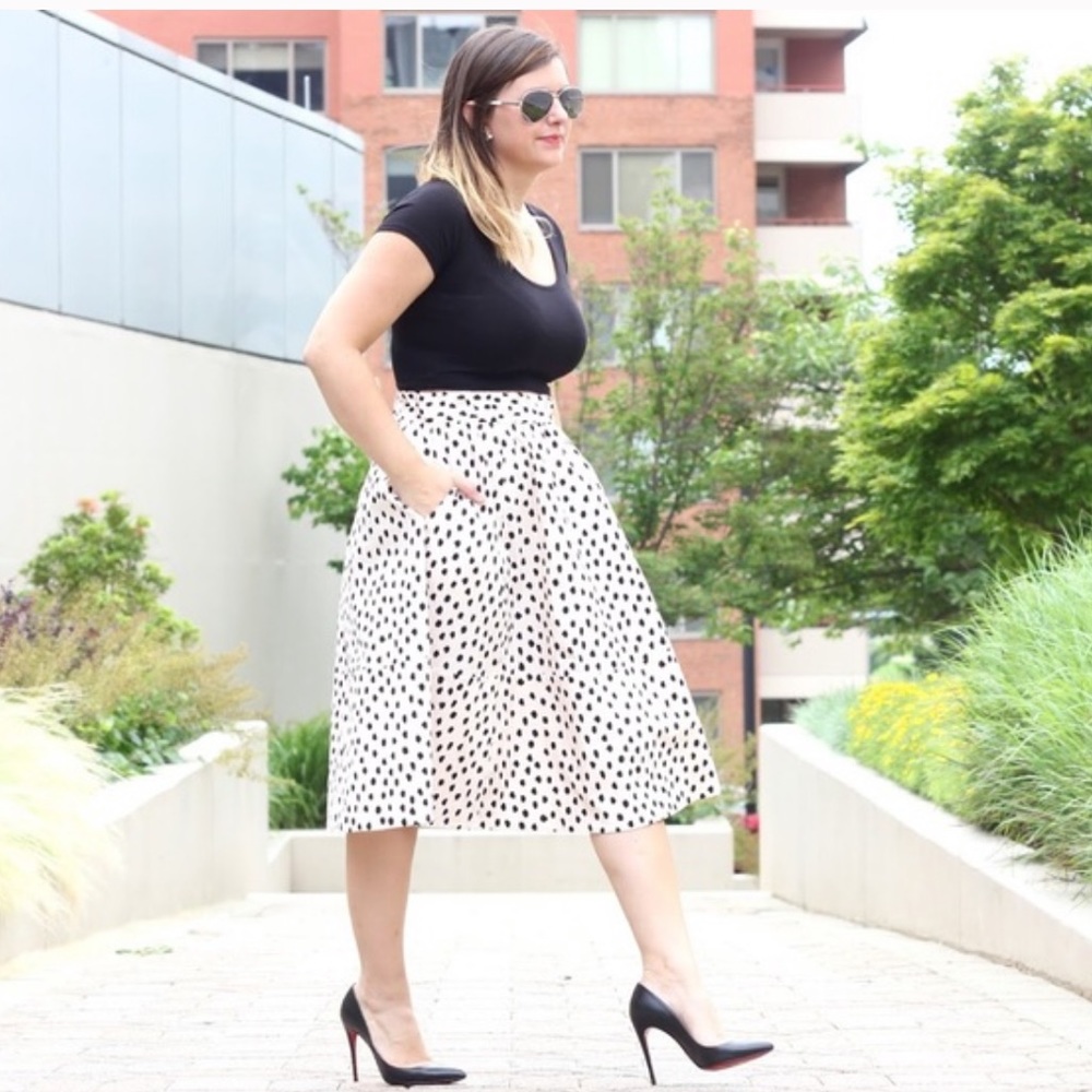 Kate Spade Leopard Dot Poplin Skirt | 6 - Picture 2 of 13